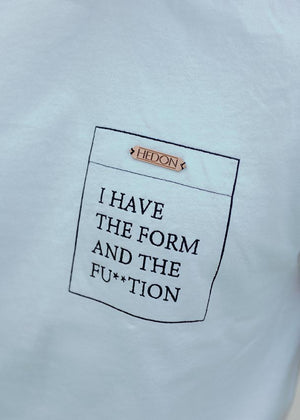 Hedon White Form Function T'Shirt - Salt Flats Clothing