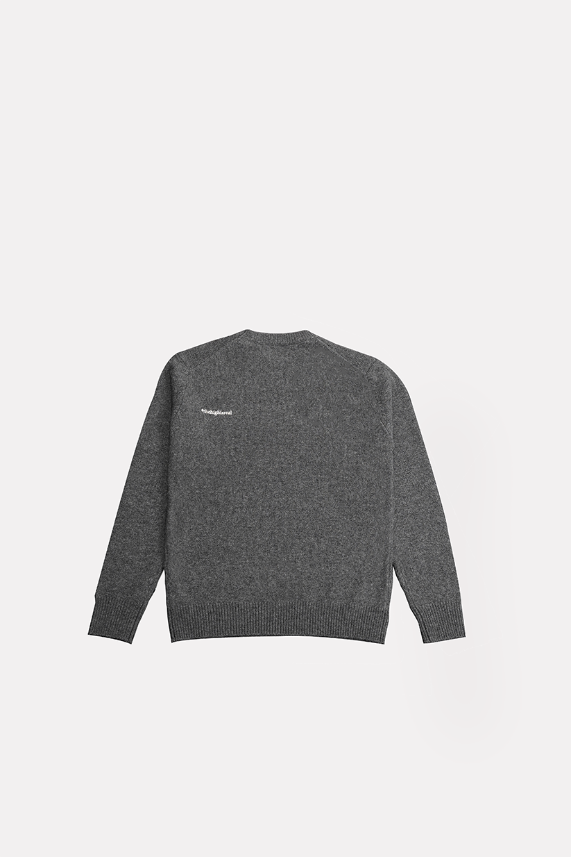 Hedon Wool Sweater - Grey - Salt Flats Clothing