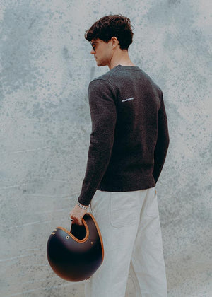 Hedon Wool Sweater - Grey - Salt Flats Clothing