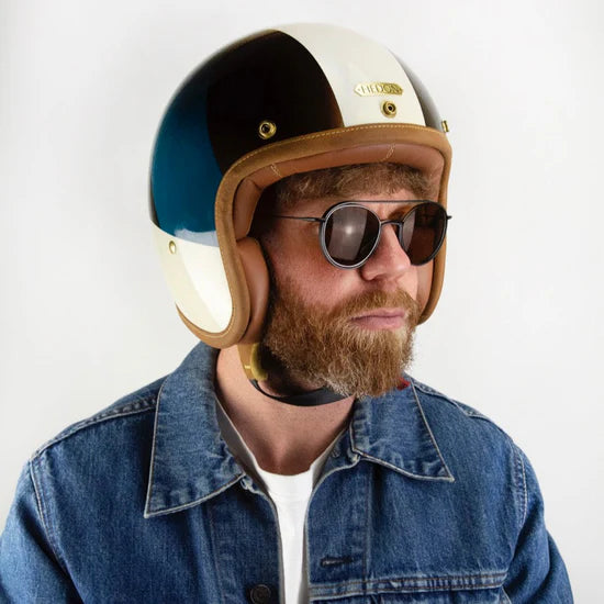 Hedon Hedonist ECE 06 Open Face Motorcycle Helmet - Cosmos - Salt Flats Clothing