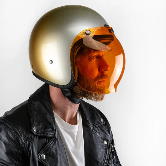 Hedon Hedonist ECE 06 Open Face Motorcycle Helmet -  Interstellar - Salt Flats Clothing