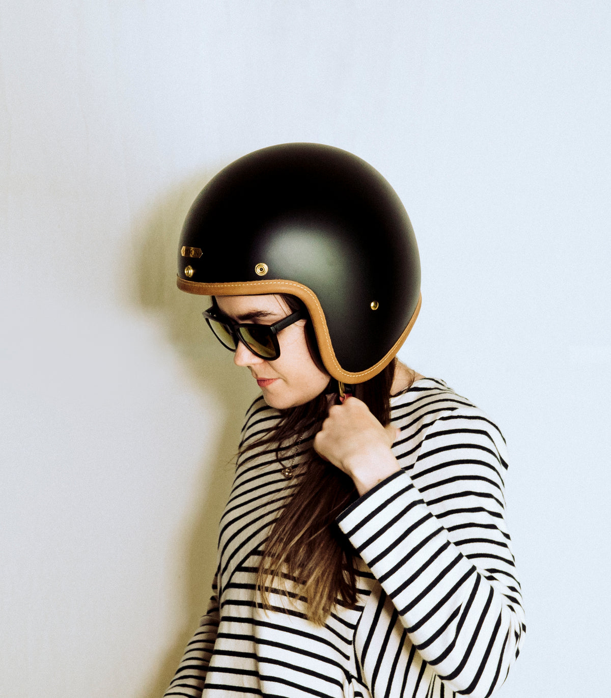 Hedon Hedonist ECE 06 Open Face Motorcycle Helmet - Stable Black - Salt Flats Clothing