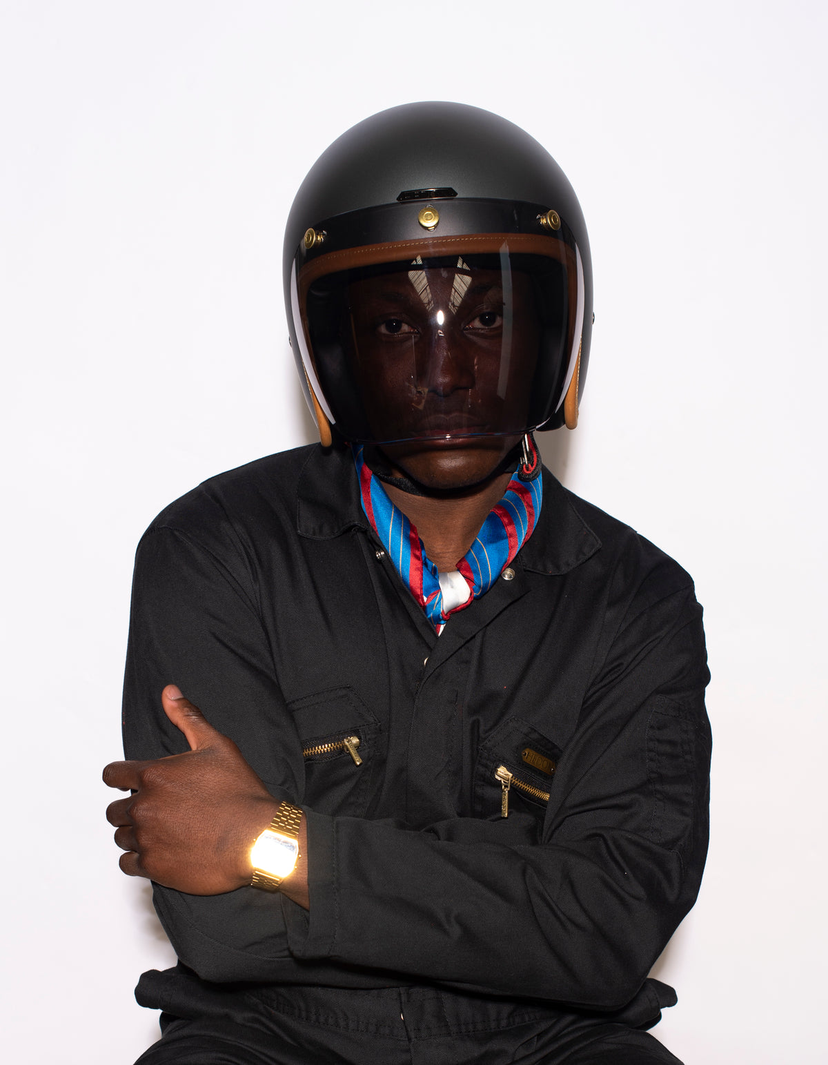 Hedon Hedonist ECE 06 Open Face Motorcycle Helmet - Ash - Salt Flats Clothing