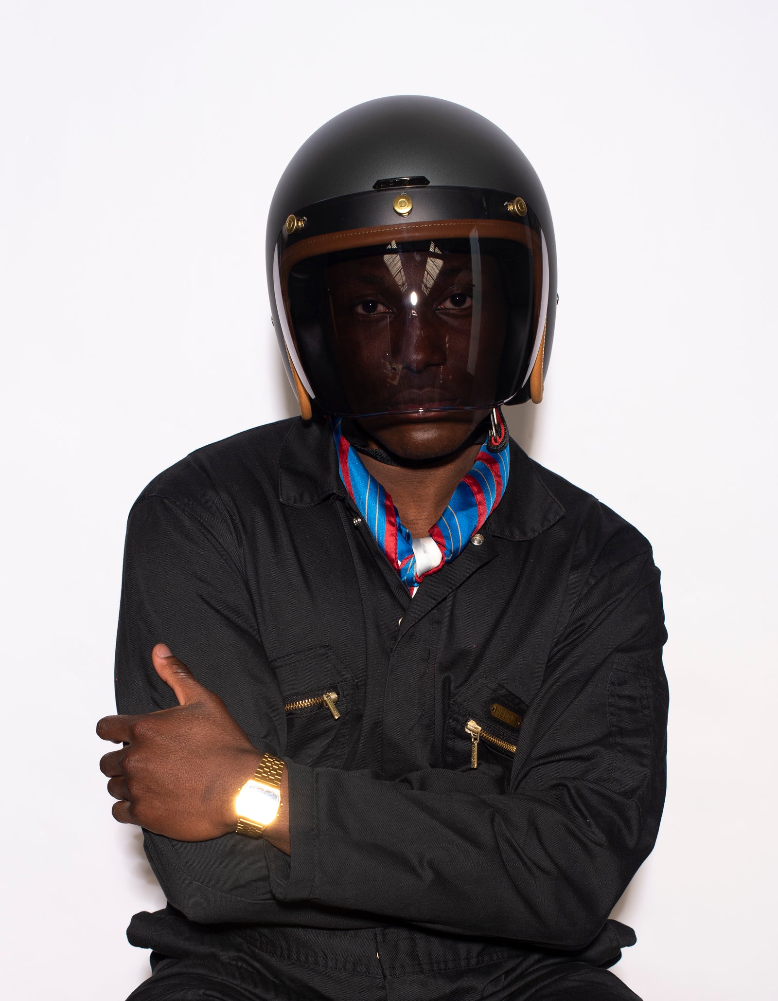 Hedon Hedonist ECE 06 Open Face Motorcycle Helmet - Ash - Salt Flats Clothing