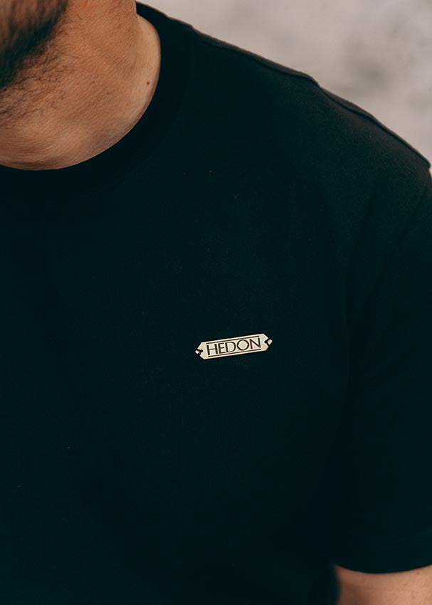 Hedon Signature Black Hedon T'Shirt - Salt Flats Clothing