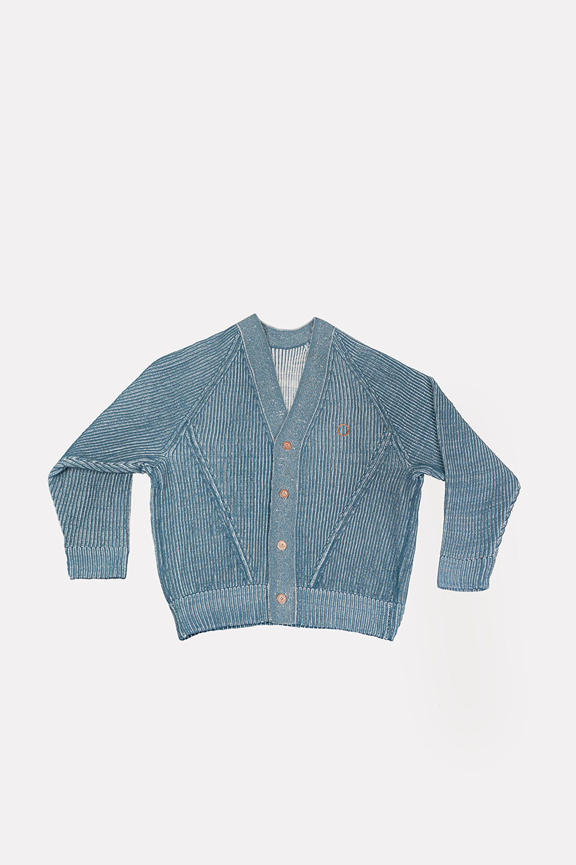 Hedon Knit Cardigan - Blue - Salt Flats Clothing