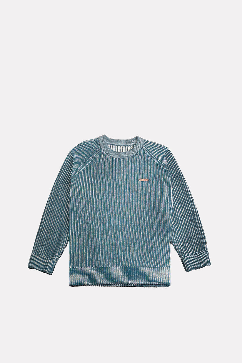 Hedon Knit Sweater - Blue - Salt Flats Clothing