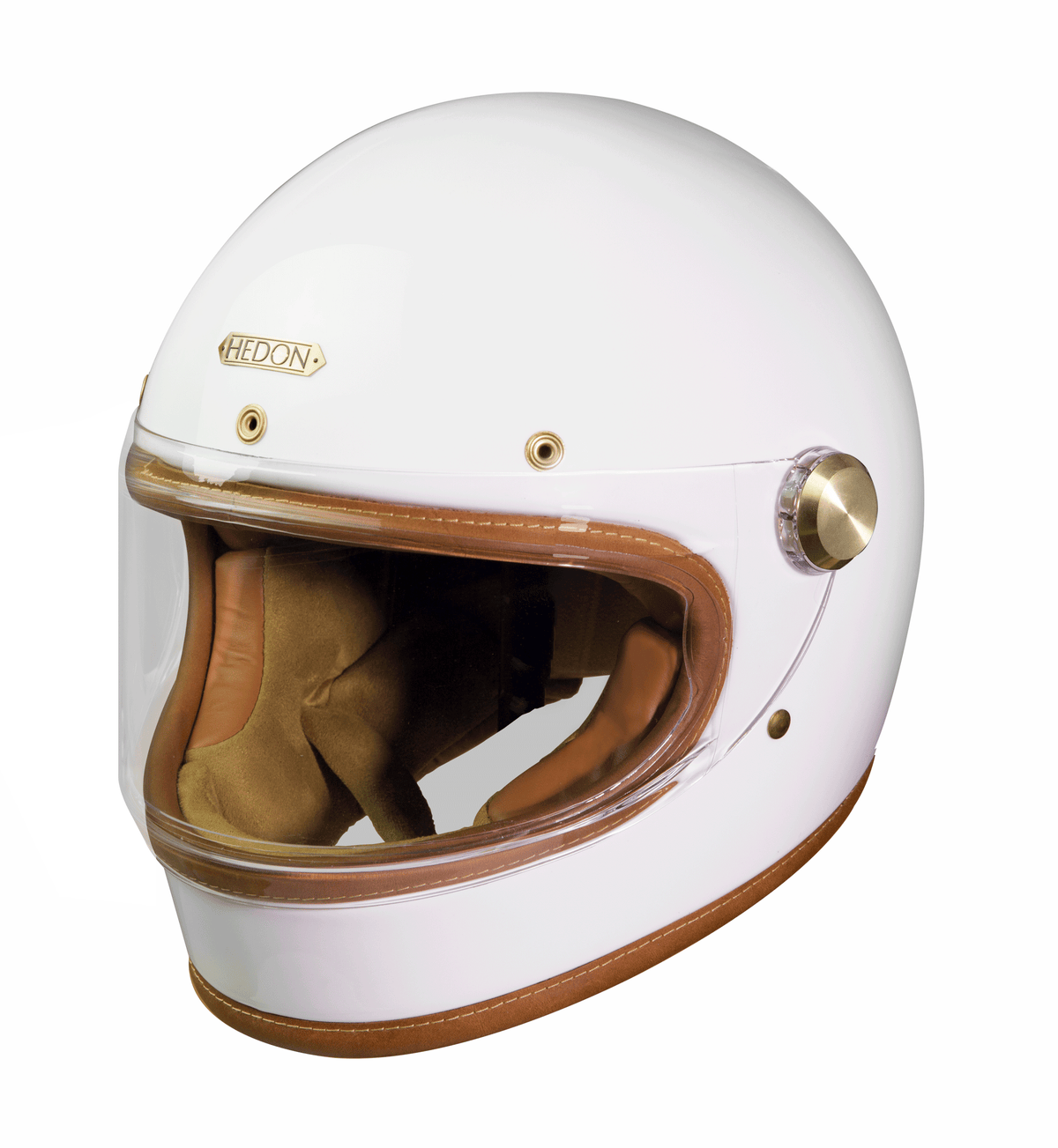 Hedon Heroine Racer 2.0 ECE 22.06 Full Face Motorcycle Helmet - Knight White - Salt Flats Clothing