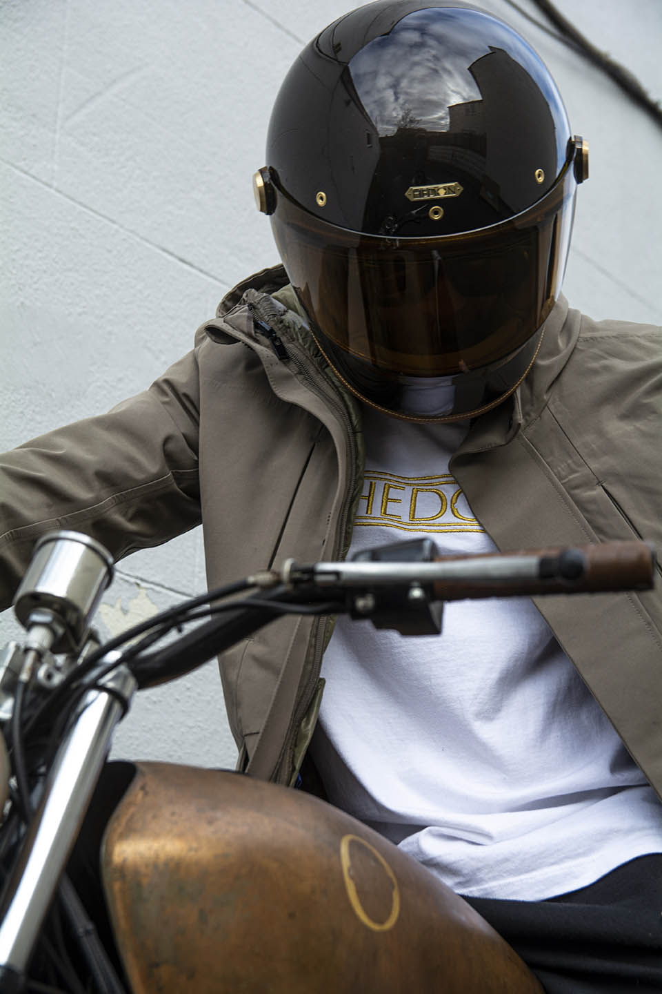 Hedon Heroine Racer 2.0 ECE 22.06 Full Face Motorcycle Helmet - Macadamia - Salt Flats Clothing