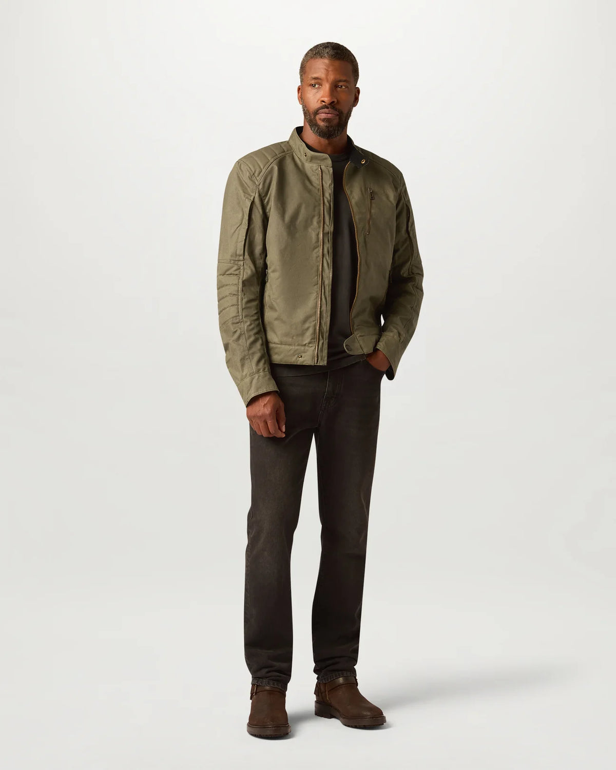 Belstaff Humber Ultracore Waxed Cotton Men's Jacket - Olive - Salt Flats Clothing