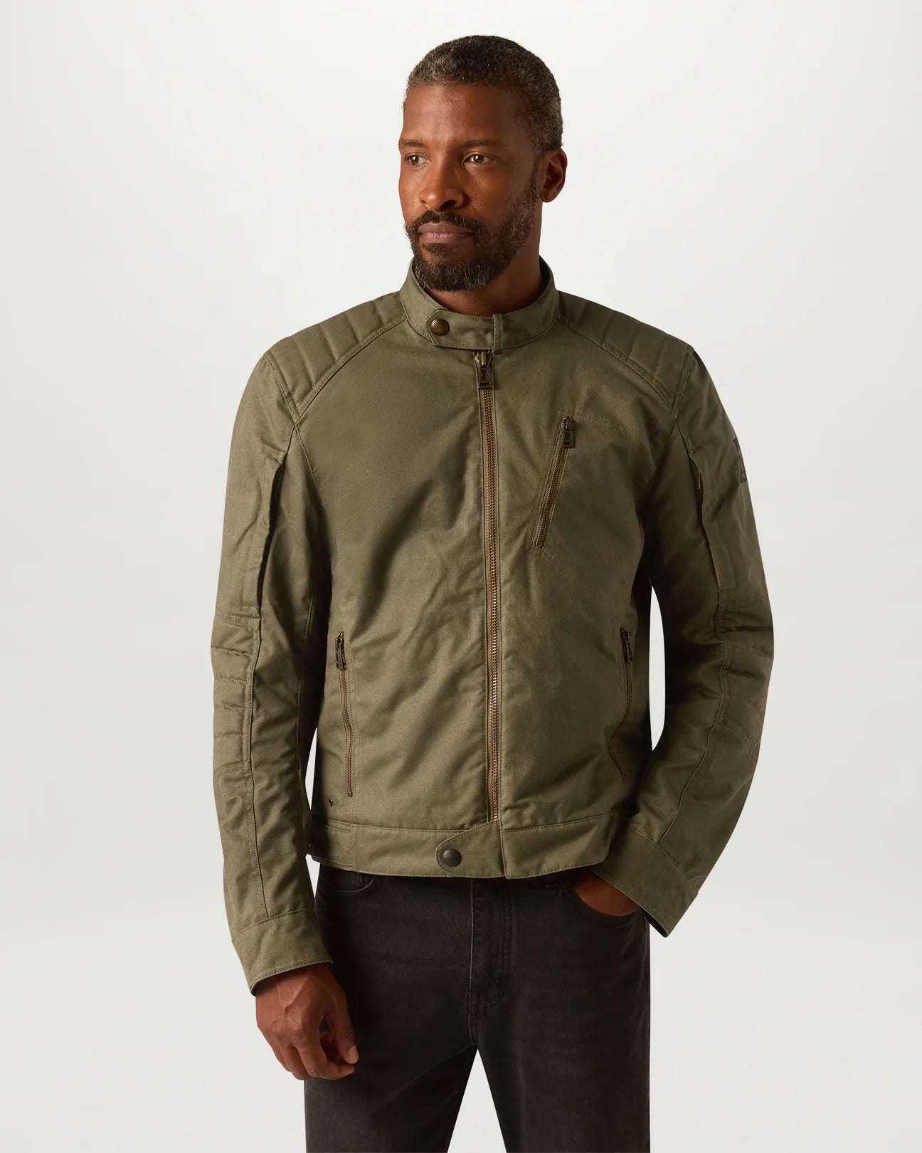 Belstaff Humber Ultracore Waxed Cotton Men's Jacket - Olive - Salt Flats Clothing