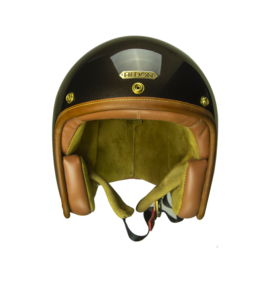 Hedon Hedonist ECE 06 Open Face Motorcycle Helmet - Macadamia - Salt Flats Clothing