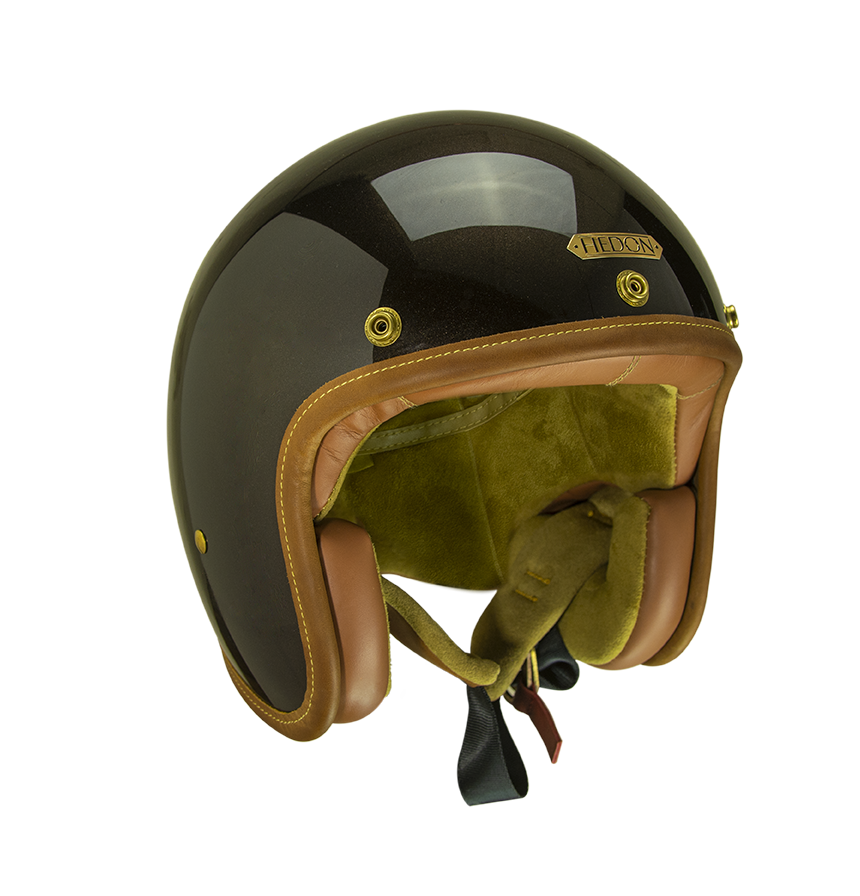 Hedon Hedonist ECE 06 Open Face Motorcycle Helmet - Macadamia - Salt Flats Clothing