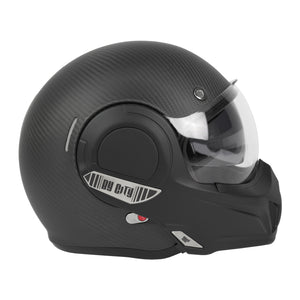 ByCity 180 Tech Full Face Flip Helmet - Carbon R22.06 - Salt Flats Clothing