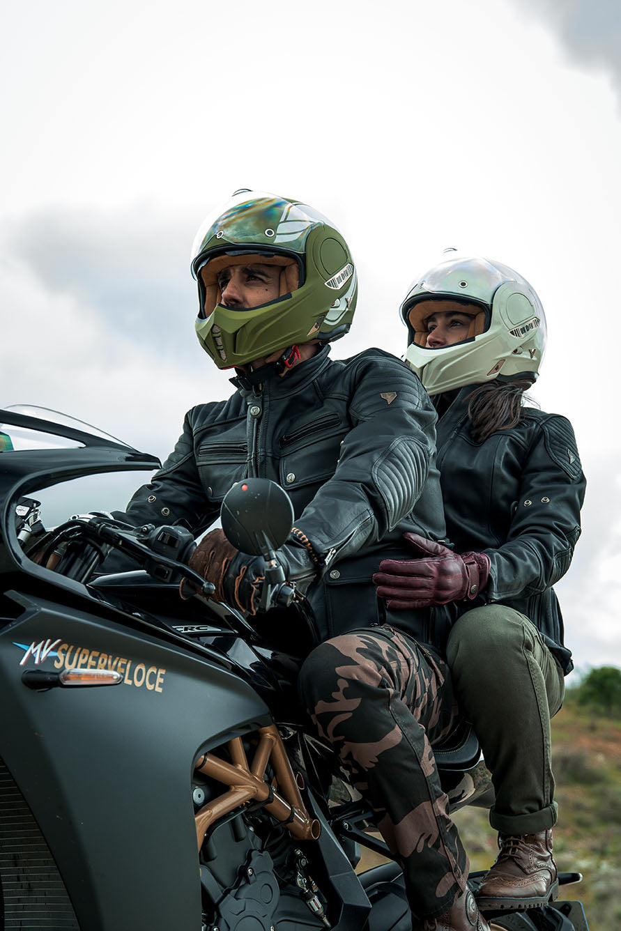 ByCity 180 Tech Full Face Flip Helmet - Green R22.06 - Salt Flats Clothing