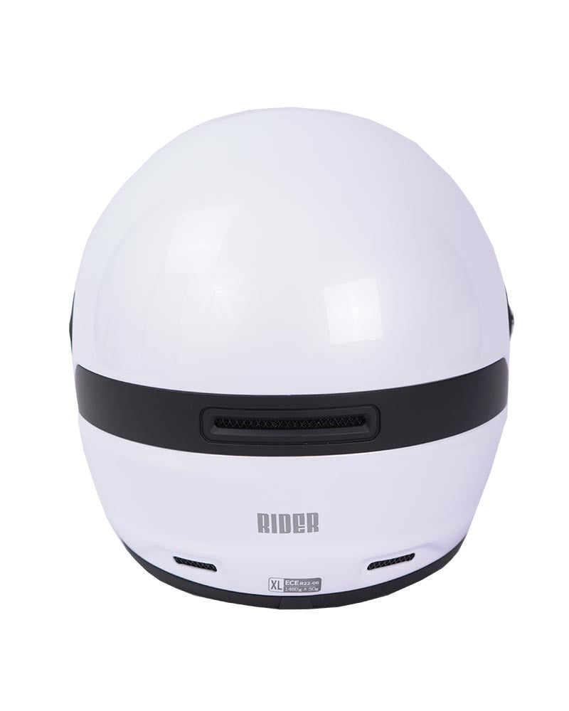 ByCity Rider Full Face Helmet - White R22.06 - Salt Flats Clothing