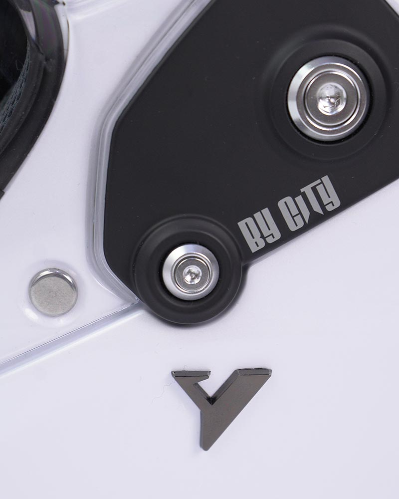 ByCity Rider Full Face Helmet - White R22.06 - Salt Flats Clothing