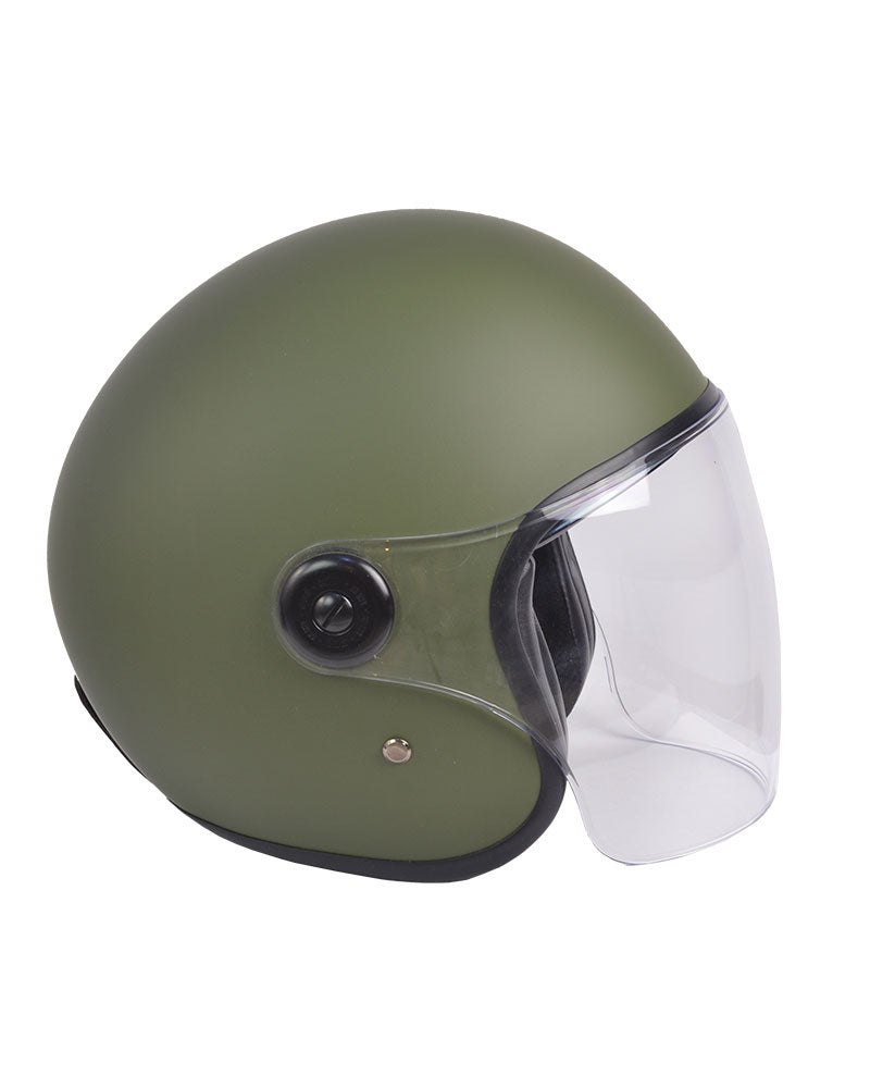ByCity The City Open Face Helmet R22.06 - Matte Green - Salt Flats Clothing
