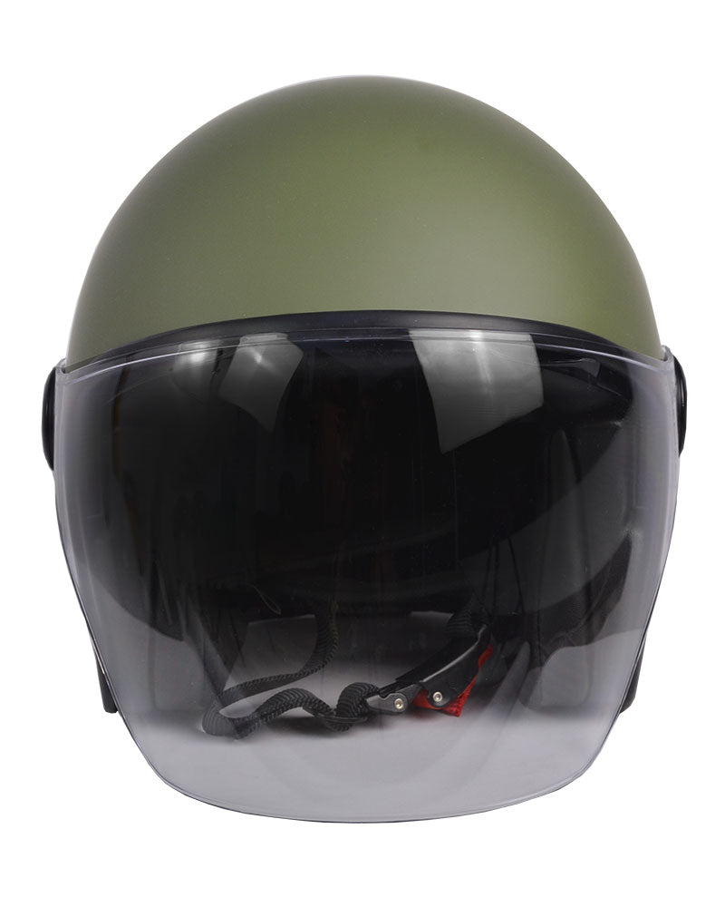 ByCity The City Open Face Helmet R22.06 - Matte Green - Salt Flats Clothing