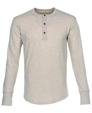 Pike Brothers 1927 Henley Shirt - Ecru Melange - Salt Flats Clothing
