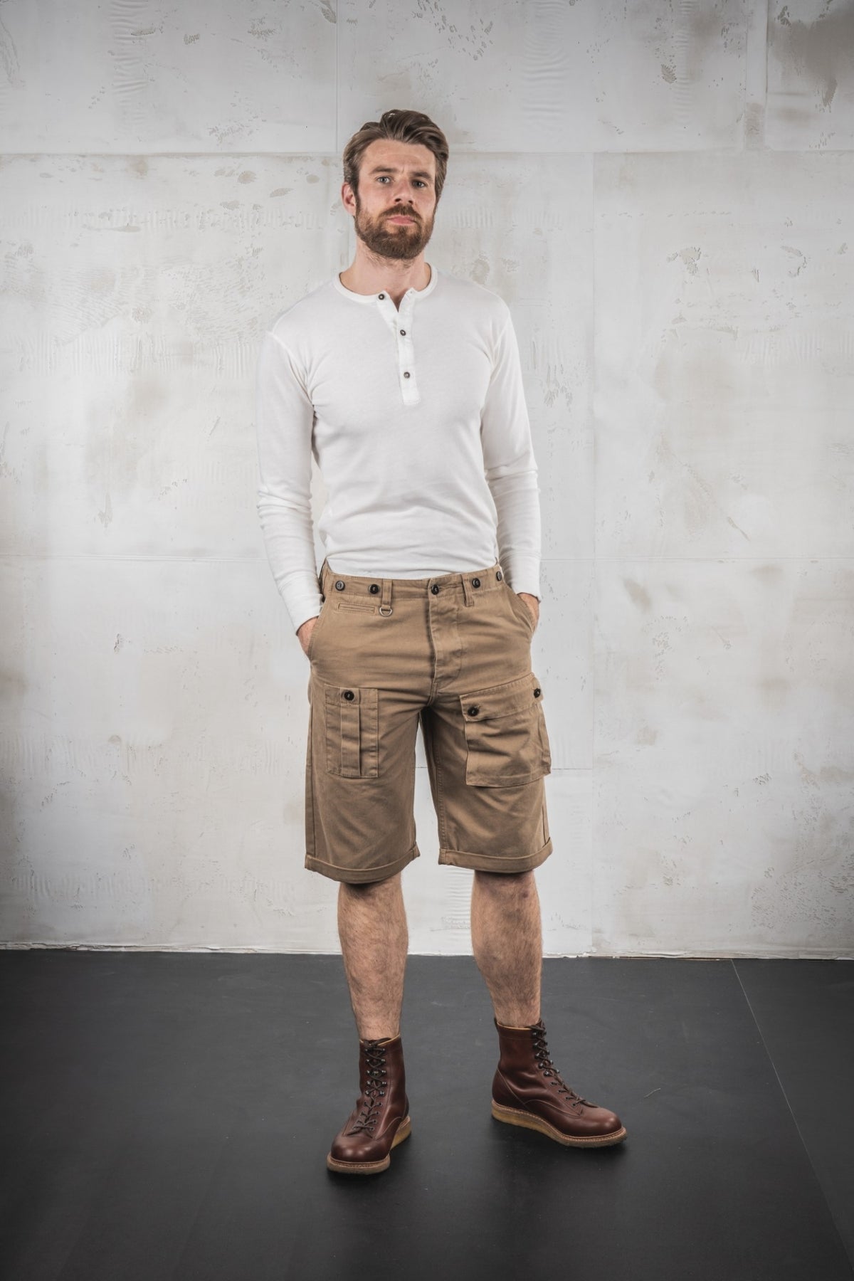 Pike Brothers 1927 Henley Shirt - Oatmeal - Salt Flats Clothing