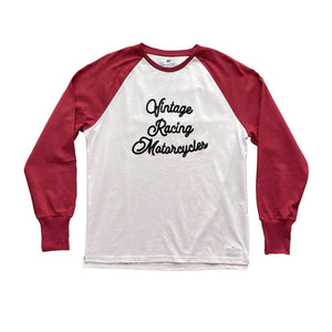 Age of Glory Heritage Ecru/Burgundy Raglan T'Shirt - Salt Flats Clothing