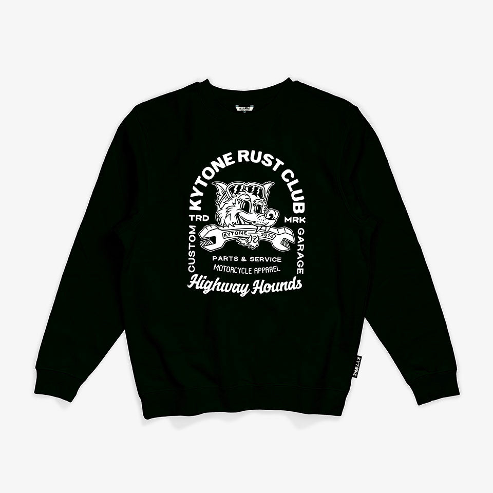 Kytone Highway Hound Men's Sweatshirt - Black - Salt Flats Clothing