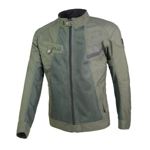 ByCity Summer Route Men's Motorcycle Jacket - Green - Salt Flats Clothing