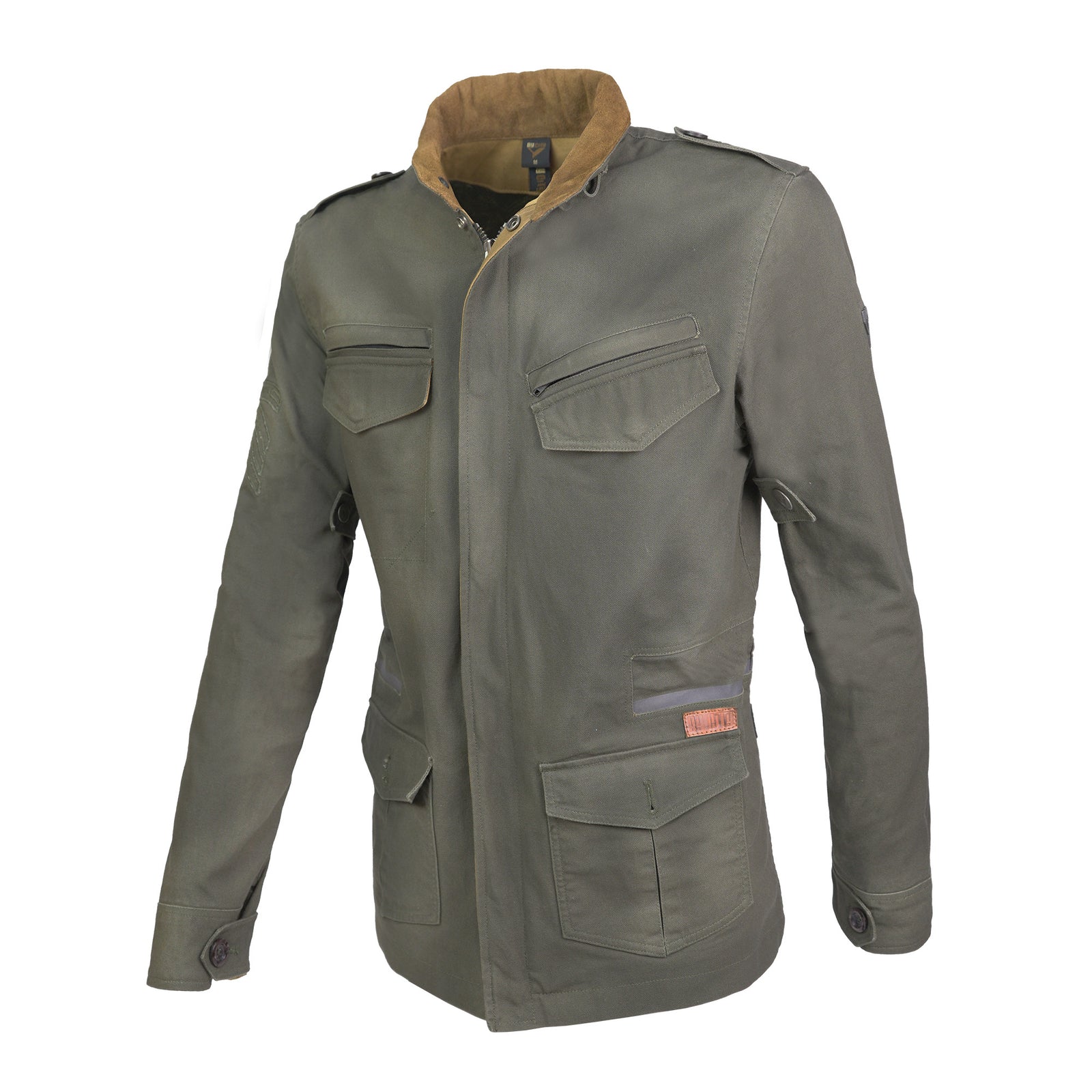ByCity Zambia Men's Motorcycle Jacket - Green - Salt Flats Clothing
