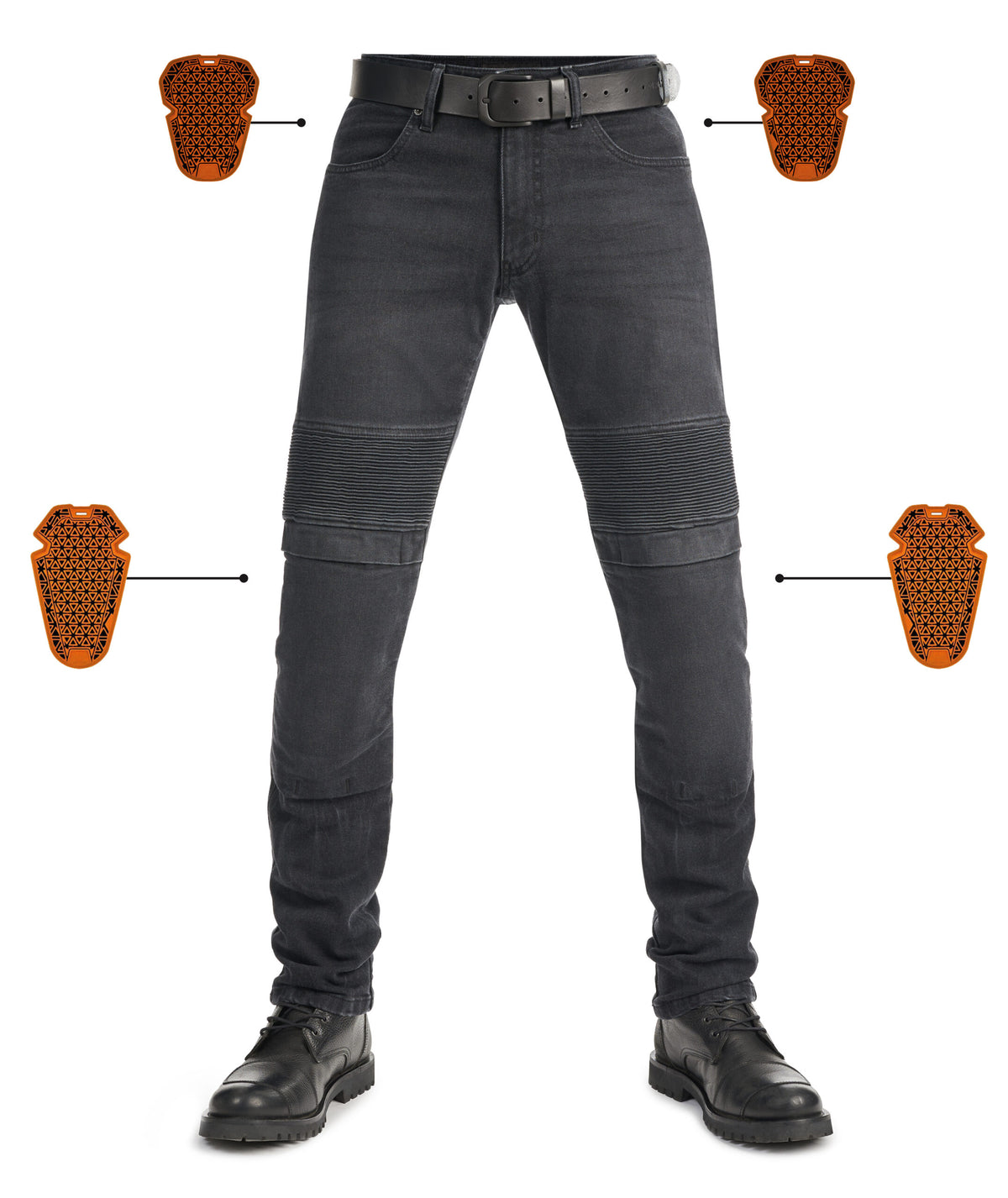 Pando Moto Karl Devil AAA Men's Slim Jean - Black - Salt Flats Clothing