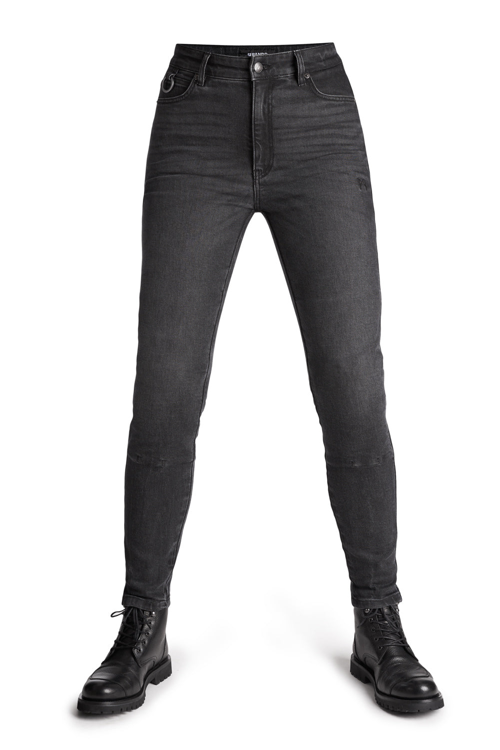 Pando Moto Kaya Ladies Slim Jean - Grey - Salt Flats Clothing