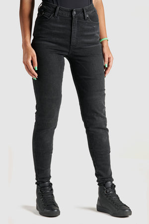 Pando Moto Kusari Cor 01 Skinny Ladies Jean - Black - Salt Flats Clothing