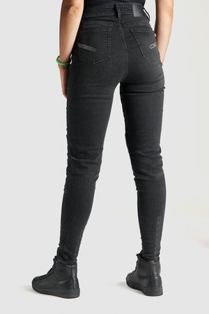 Pando Moto Kusari Cor 01 Skinny Ladies Jean - Black - Salt Flats Clothing