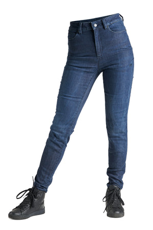 Pando Moto Kusari Cor 02 Skinny Ladies Jean - Blue - Salt Flats Clothing