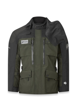 Belstaff Long Way Up Long Way Men's Motorcycle Jacket Gore-Tex Pro 3L Olive - Salt Flats Clothing