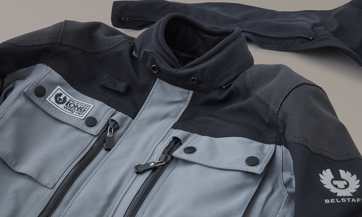 Belstaff Long Way Up Long Way Men's Jacket Gore-Tex Pro 3L Grey - Salt flats Clothing