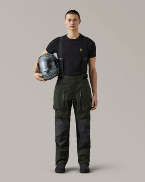 Belstaff Long Way Up Men's Long Way Trouser Gore-Tex Pro 3L Olive - Salt Flats Clothing