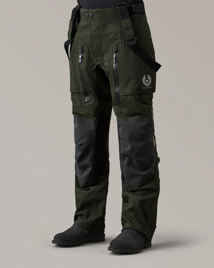 Belstaff Long Way Up Men's Long Way Trouser Gore-Tex Pro 3L Olive - Salt Flats Clothing