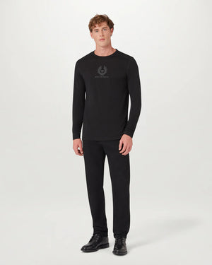 Belstaff Long Sleeve Men's  Merino Base Layer - Black - Salt Flats Clothing