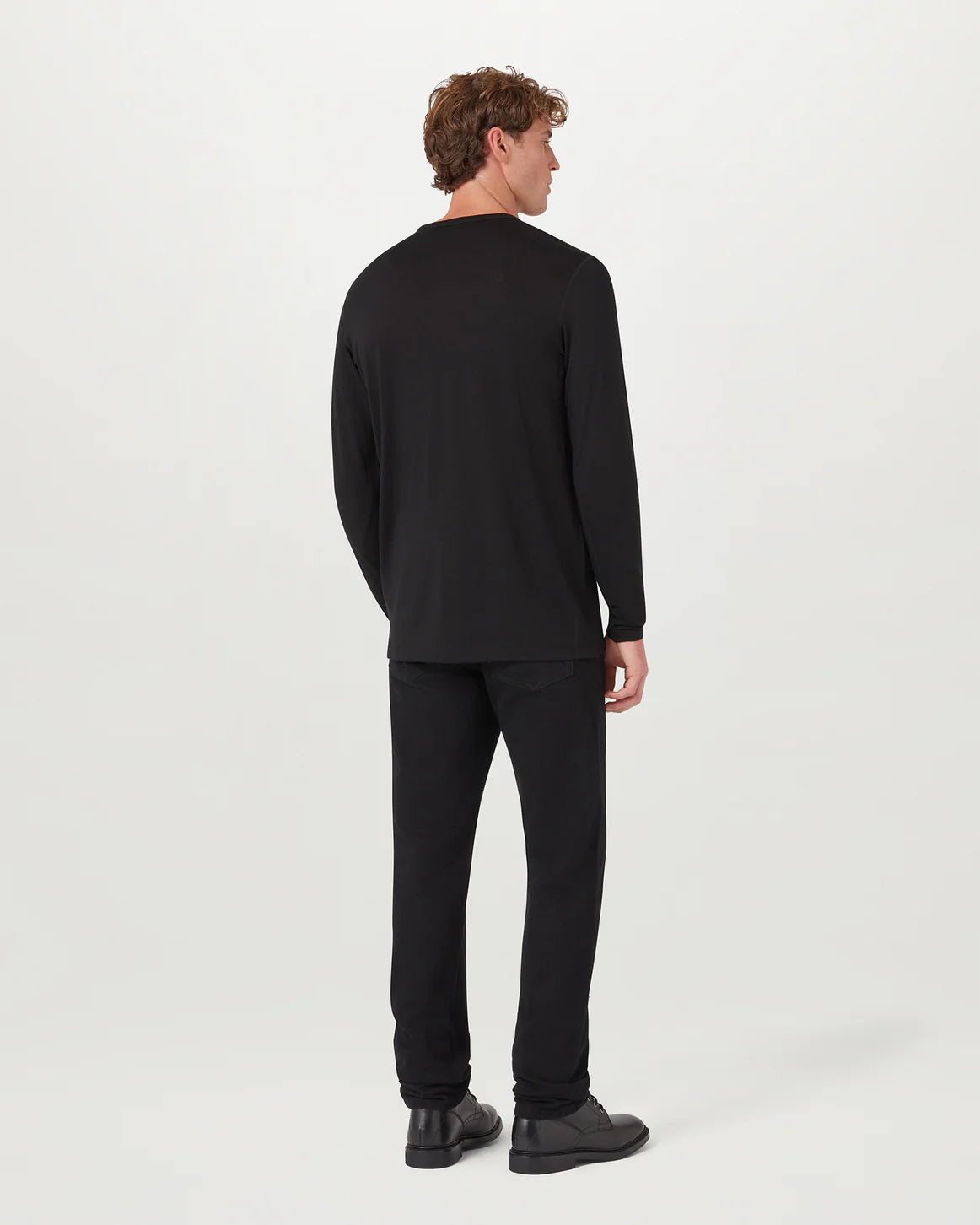 Belstaff Long Sleeve Men's  Merino Base Layer - Black - Salt Flats Clothing