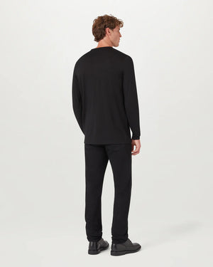 Belstaff Long Sleeve Men's  Merino Base Layer - Black - Salt Flats Clothing