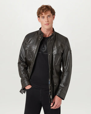 Belstaff Long Sleeve Men's  Merino Base Layer - Black - Salt Flats Clothing