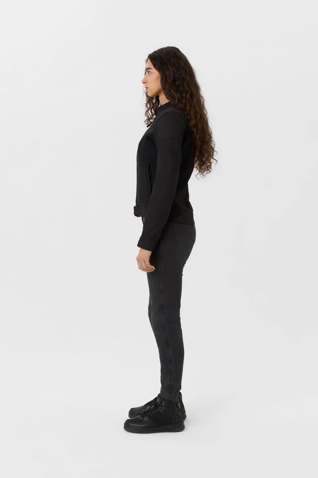Pando Moto Luna AAA Ladies Jacket - Black - Salt Flats Clothing