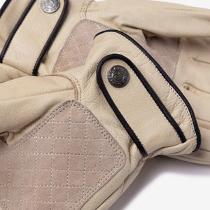 MacLeod Motor Co Memento Mori Gloves - Cream - Salt Flats Clothing