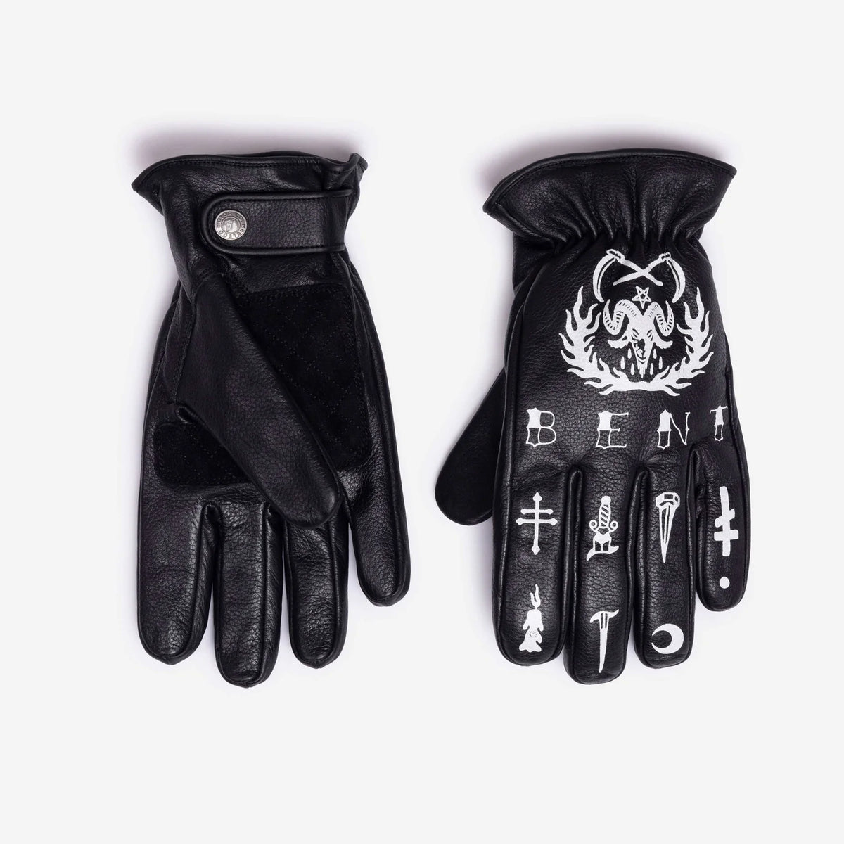 MacLeod Motor Co Hell Bent Gloves - Black - Salt Flats Clothing