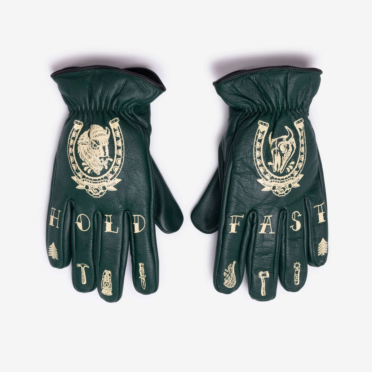 MacLeod Motor Co Hold Fast Gloves - Green - Salt Fats Clothing