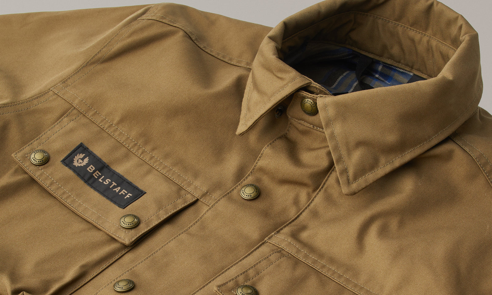 Belstaff Mansion Men's Shirt Olive - Salt Flats Clothing