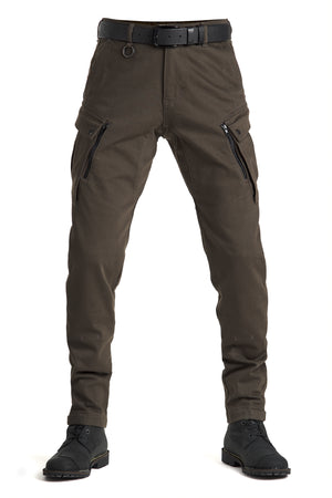 Pando Moto Mark Kev 02 Slim Men's Cargo Trouser - Olive - Salt Flats Clothing