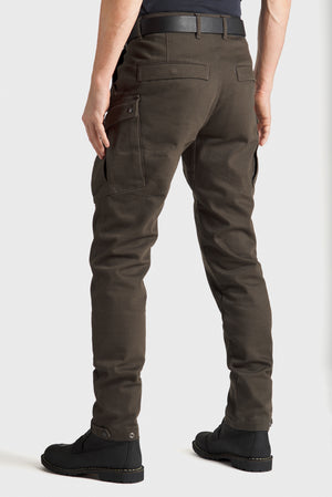 Pando Moto Mark Kev 02 Slim Men's Cargo Trouser - Olive - Salt Flats Clothing