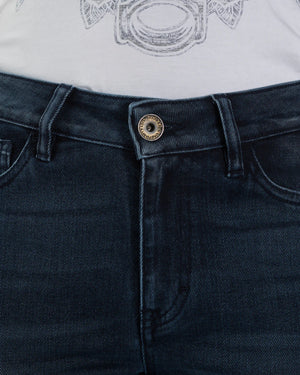 Rokker Rokkertech Ladies Mid-Rise Straight Motorcycle Jeans - Blue - Salt Flats Clothing